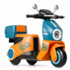Rechargeable Battery Operated Toddler Ride-On Motorbike (1–3 Years)