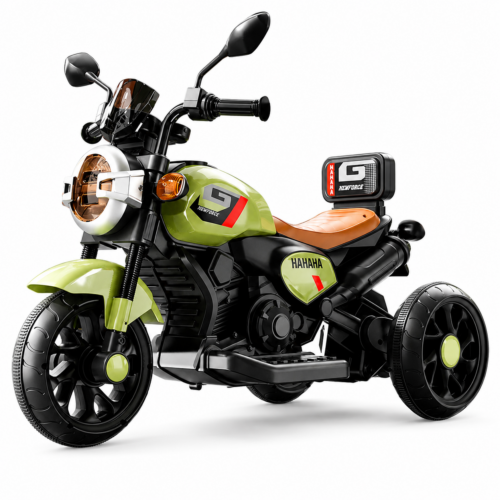 Kawaii Kids 6V Electric Ride-On Bike with Backrest & LED Lights