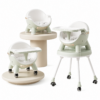 1 Infantes 3-in-1 Convertible Highchair with PU Leather Seat