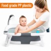 Foldable Baby Bath Tub with Real-Time Temperature Sensor