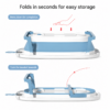 Foldable Baby Bath Tub with Adjustable Height & Anti-Slip Base