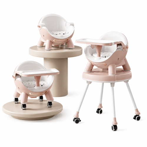 Infantes 3-in-1 Convertible Highchair with PU Leather Seat