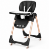 Kidilo 2-in-1 Foldable Baby Dining Chair with 360° Wheels & Storage (DC01)