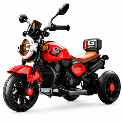 Kawaii Kids 6V Electric Ride-On Bike with Backrest & LED Lights