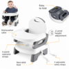 Mastela Convertible Fold-Up Baby Booster & Toddler Seat