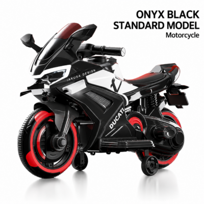 Kids Electric Ride-On Motorbike with Music & LED Lights