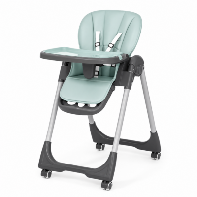Kidilo 2-in-1 Foldable Baby Dining Chair with 360° Wheels & Storage (DC01)