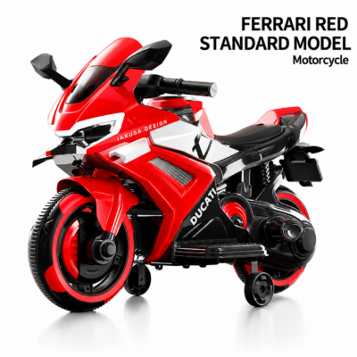 Kids Electric Ride-On Motorbike with Music & LED Lights