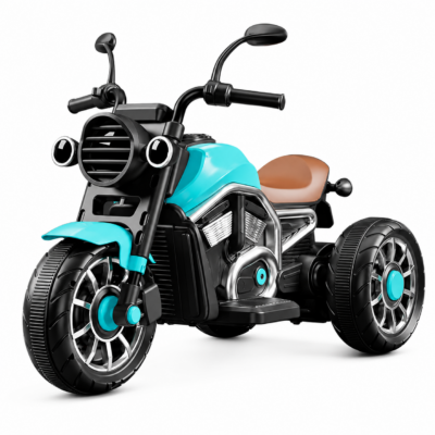 Harley-Style Dual Motor Kids Electric Ride-On Cruiser Bike