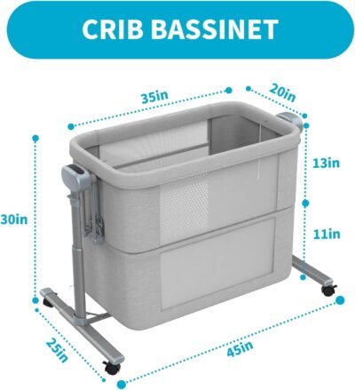 616P1HwN4NL._AC_SL1500_ 4-in-1 Smart Electric Baby Bassinet with Remote Control