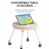 Five Infantes 3-in-1 Convertible Highchair with PU Leather Seat