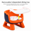 Baby Booster Feeding Seat with Detachable Tray