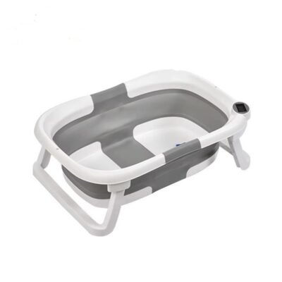 Foldable Baby Bath Tub with Real-Time Temperature Sensor
