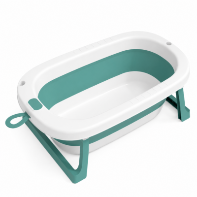 Foldable Baby Bath Tub with Adjustable Height & Anti-Slip Base