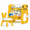c94c55e4-8a20-480b-b786-ef9085fd5429 3-in-1 Kids Study Table, Bookshelf & Drawing Board Set with Chair