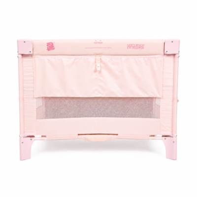 02 Arm’s Reach Original Co-Sleeper Portable Baby Bassinet Crib with Patterned Mattress (8111-BS)