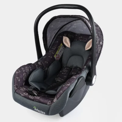Infantes Portable Infant Car Seat & Carrycot (0–15 kg / 0–12 Months) with Animal Ear Cushion (233)