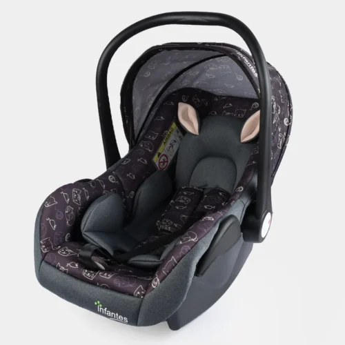 Infantes Portable Infant Car Seat & Carrycot (0–15 kg / 0–12 Months) with Animal Ear Cushion (233)
