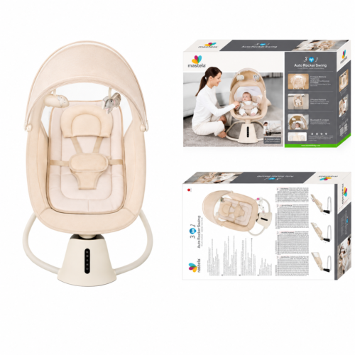 1 Mastela Aura Deluxe 3-in-1 Smart Baby Bassinet (8015)