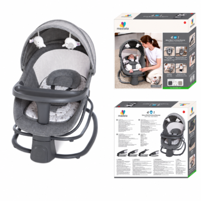 Mastela 4-in-1 Deluxe Multi-Functional Baby Bassinet & Electric Rocking Chair (8081)