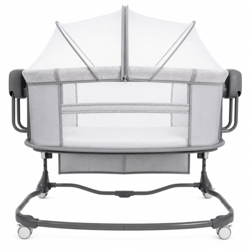 1 Smart Electric Baby Bassinet & Mobile Crib with Lockable 360 Universal Wheels (8601)