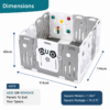 Venture All Stars Duo Lite Baby Safety Playpen with Play Mat & Activity Panel
