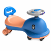 Kids Magic Swing Twist Car - Light-Up Flashing Wheels & Musical Steering Wheel (7688)