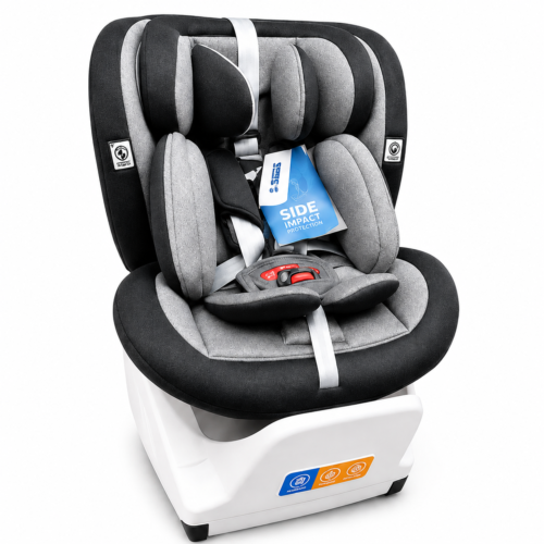 1 Convertible Baby Car Seat (0–18 kg / 0–4 Years) with Side Impact Protection & White Base (628)