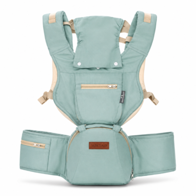 1 Whiz Bebe 3-in-1 Ergonomic Baby Seat Carrier – Inward, Outward & Back Carry Positions (HBD360)