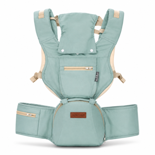 Whiz Bebe 3-in-1 Ergonomic Baby Seat Carrier – Inward, Outward & Back Carry Positions (HBD360)
