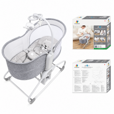 Mastela 4-in-1 Multi-Functional Baby Swing & Bassinet with 360° Rotation