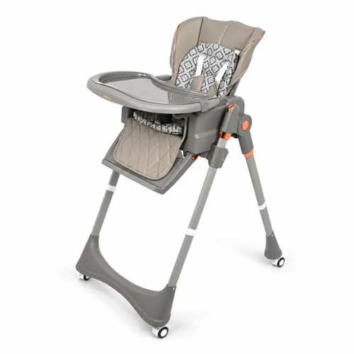 1 Joyous Multi-Function Baby High Chair with Storage Basket & Lockable Wheels (8133)