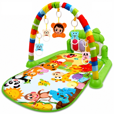 Fisher-Price Piano Fitness Rack Baby Activity Play Mat & Kick Piano (66881)