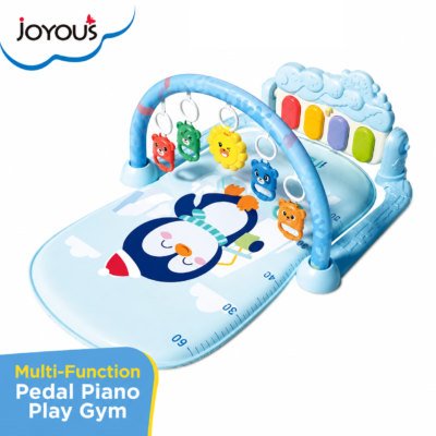 1 Joyous Baby Kick & Play Musical Pedal Piano Play Gym Mat with Hanging Rattles (JY-11)