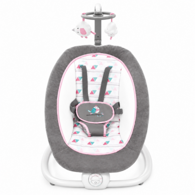 Mastela Fold-Up Portable Baby Rocker with Vibration, Music & Toy Bar