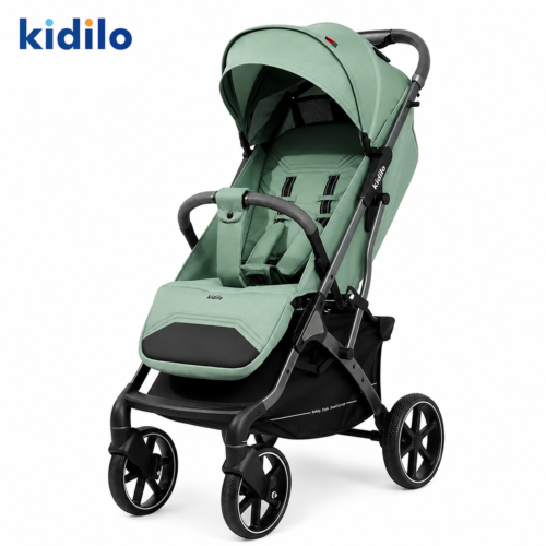 kidilo Deluxe Portable Travel Baby Stroller with Leatherette Handlebar (K6)