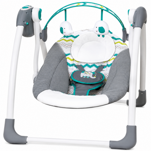 Mastela Deluxe Portable Baby Swing with Music, Timer & Toy Bar