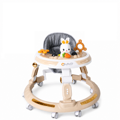 4-in-1 Convertible Height-Adjustable Baby Walker with Music Tray & Meal Board (207)