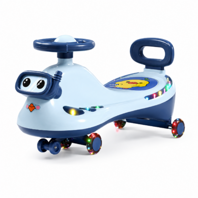Diving Fish Swing Car – Wiggle Ride-On Toy with LED Flashing Wheels