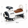 1 Airplane Wiggle Scooter Ride-On Car with LED Lights, Music & Silent Wheels