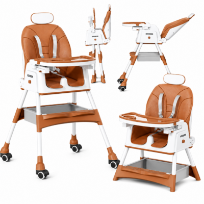 Multi-Positional Convertible Baby Highchair with Recline & Storage