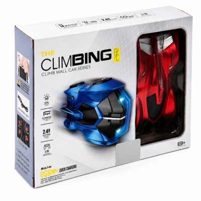 Remote Control Wall Climbing Car with LED Lights & Dual Drive Modes
