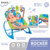 1 2-in-1 Infant to Toddler Baby Rocker with Soothing Vibrations (N-68110/69817)