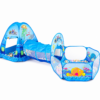 1 3-in-1 Ball Pool Tent & Crawling Tunnel House Set for Kids