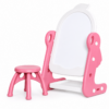 Children's Dust-Free Magnetic Drawing Board Easel with Table & Chair Set