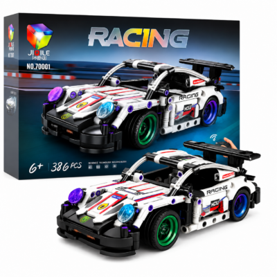 1 2.4 GHz Remote Control Sports Car Building Block Set (386 Pcs)