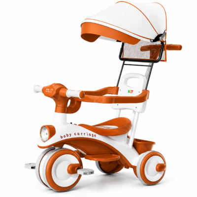 Multifunctional Kids Tricycle with Sun Shade Umbrella & Parent Push Handle