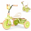 1 Triky Foldable Kids Tricycle with RGB LED Headlight & Dual Storage