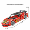 Castela Technique Sports Car Building Block Set (433 Pieces)