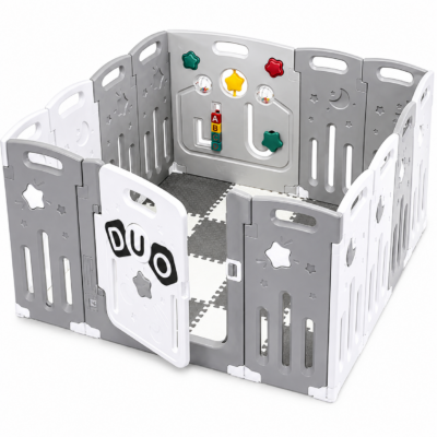 Venture All Stars Duo Lite Baby Safety Playpen with Play Mat & Activity Panel